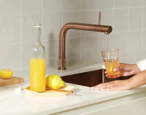 Quooker Front rosé koper kokend waterkraan