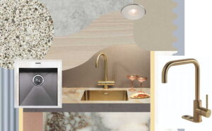 Foto Selsiuz kokend-water-kraan Rond Gold (links) & Selsiuz Cool Haaks Gold, goud Selsiuz kokend-water-kraan Rond Gold (links) & Selsiuz Cool Haaks Gold, goud
