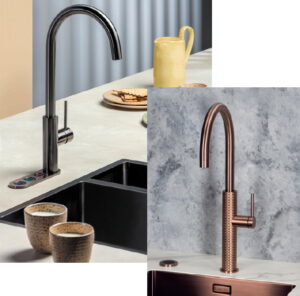 Selsiuz 5-in-1 kraan Inox/RVS - Selsiuz Gessi Motif 3-in-1 kokend water kraan Copper
