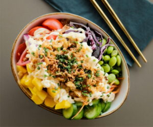 Gerookte kip salade met mango en edamame boontjes - Jose Prada, Pexels