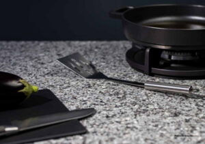 Gepolijst graniet keukenblad, Evora Granite Platinum Grey Polished