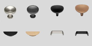 Landelijke keuken handgrepen en knoppen in RVS, zwart, brons houten eiken en zwart Landelijke keuken handgrepen en knoppen in RVS, zwart, brons houten eiken en zwart