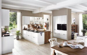 Foto: Witte landelijke keuken met kookeiland – Nobilia Nordic Witte landelijke keuken met kookeiland, Nobilia Nordic