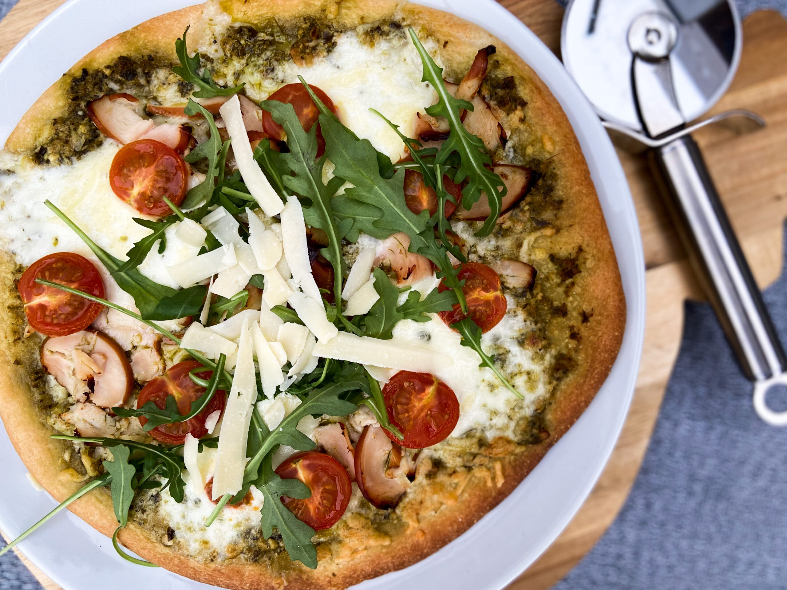 Snel & gezond recept bloemkool pizzabodem: Bereiding bloemkool pizza bodem met pesto