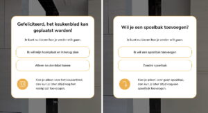 Eventueel kookplaat en/of spoelbak plaatsen – Uitleg MyDekker, Dekker Zevenhuizen app 