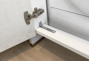 Wasmachine en wasdroger inbouwen stappenplan - onderbalk van frontraam constructie Wasmachine en wasdroger inbouwen stappenplan - onderbalk van frontraam constructie